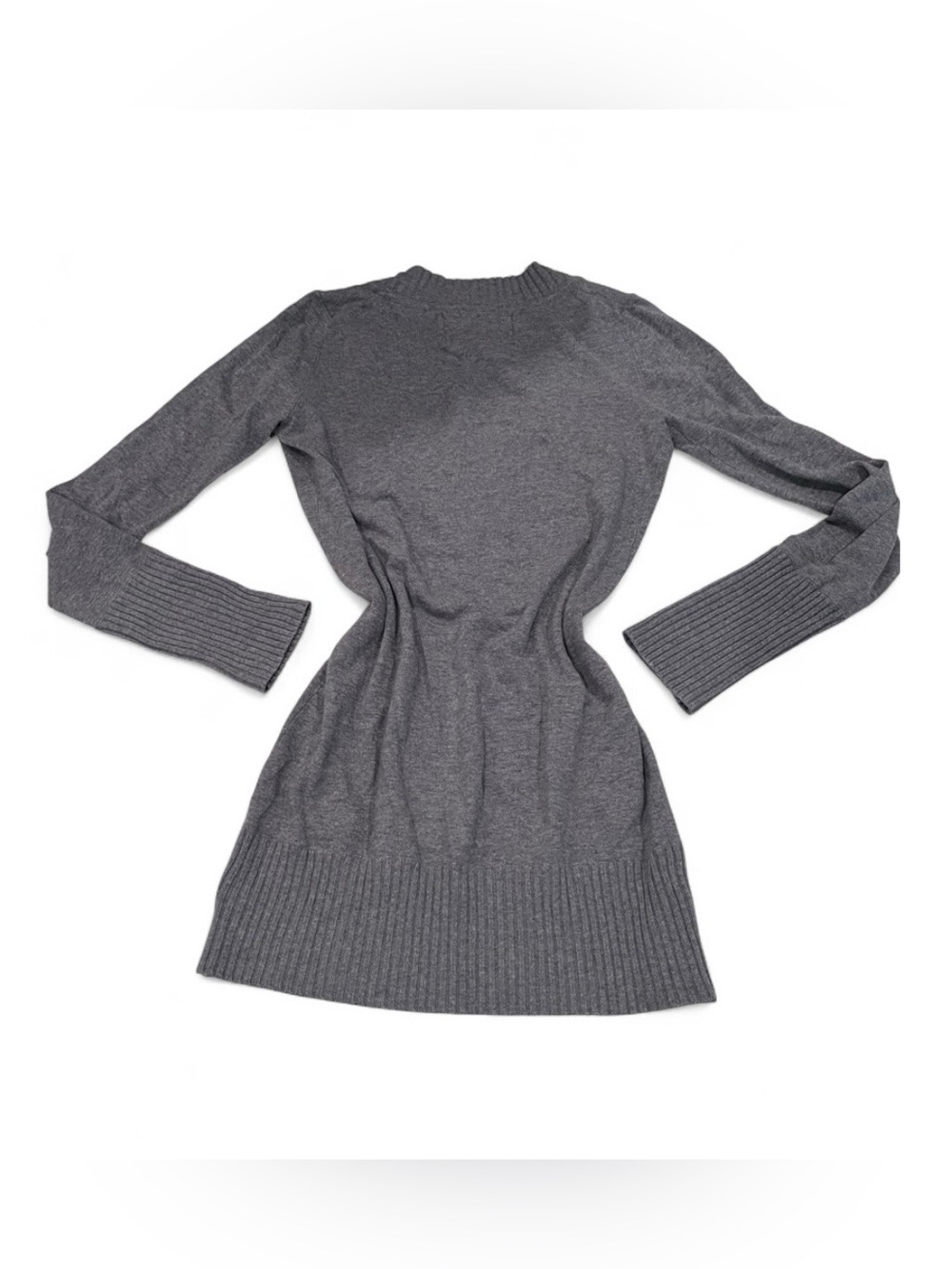 VTG American Eagle Outfitters Size Large Grey V-Neck Long Sleeve Sweater top - Picture 3 of 10